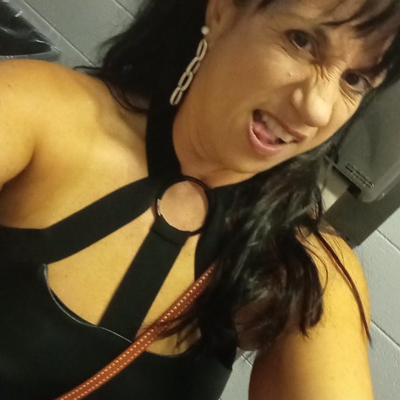 ELECTRIC YOGA Black Widow Faux Leather Look Tank Top Women’s Size M 🖤⚡️🖤 - Picture 10 of 13